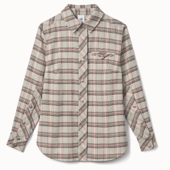 Cabi Hideout Shacket Shirt Jacket Fall 24 Plaid Cheer Small - Picture 2 of 9